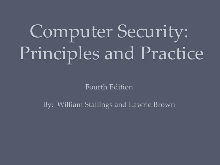 Malicious Software in Computer Security