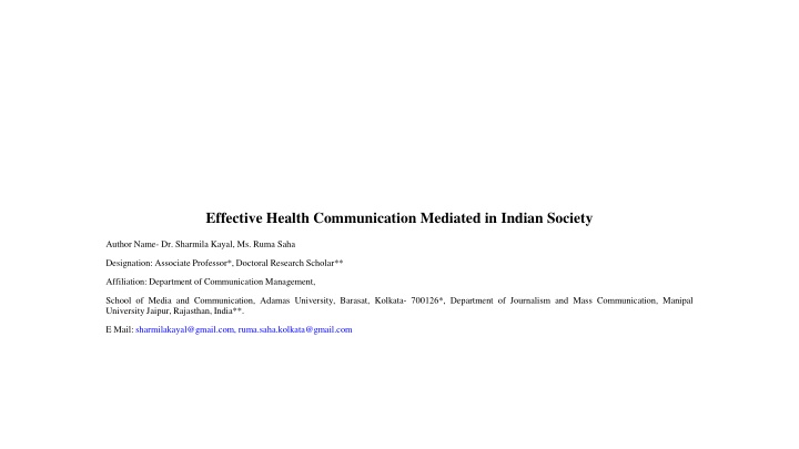 Infodemics in Health Communication during the Covid-19 Pandemic