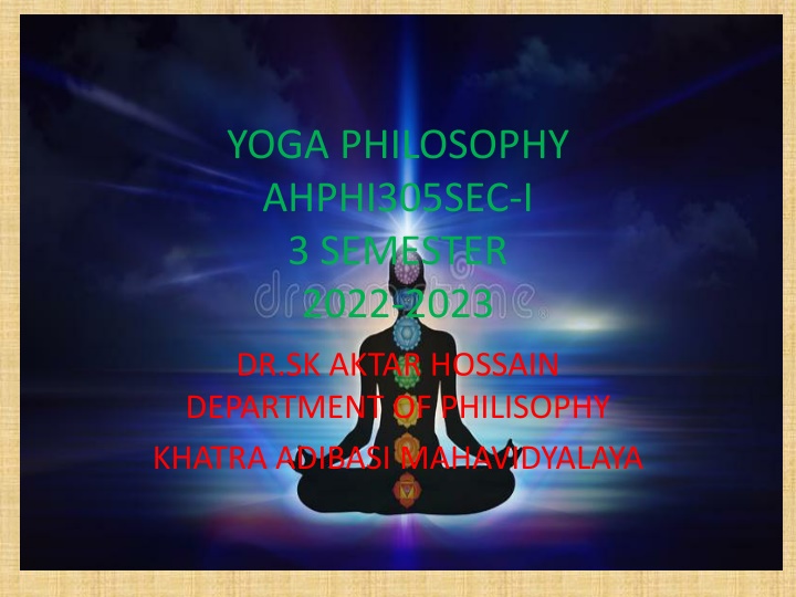 YOGA PHILOSOPHY