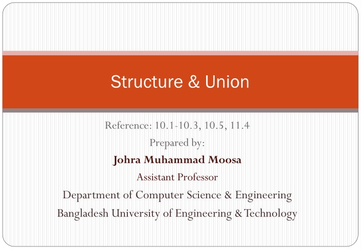 Structures and Unions in C Programming