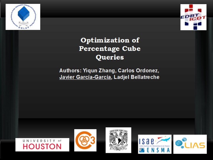 Optimizing Queries and Constructing Percentage Cube in Business Intelligence