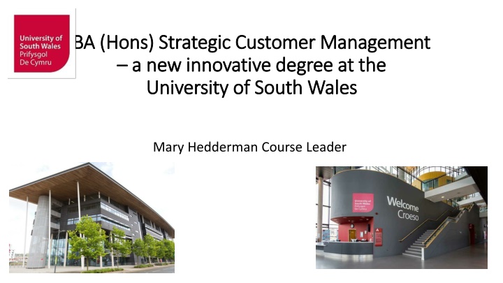 BA (Hons) Strategic Customer Management at University of South Wales