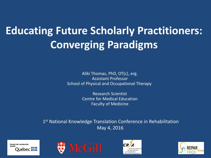 Enhancing Evidence-Based Practice in Rehabilitation Education