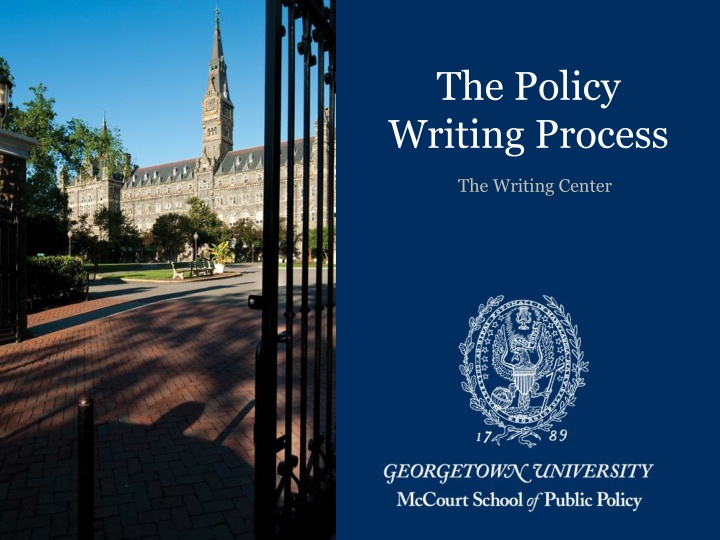 The Policy Writing Process
