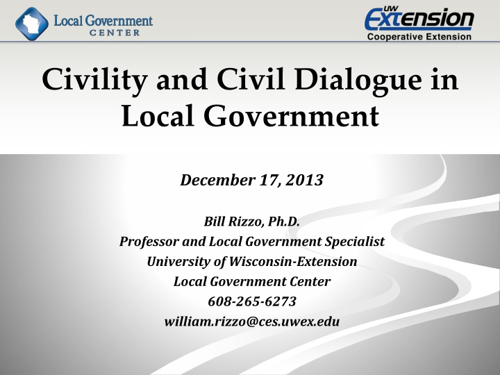 Enhancing Civil Dialogue in Local Governance