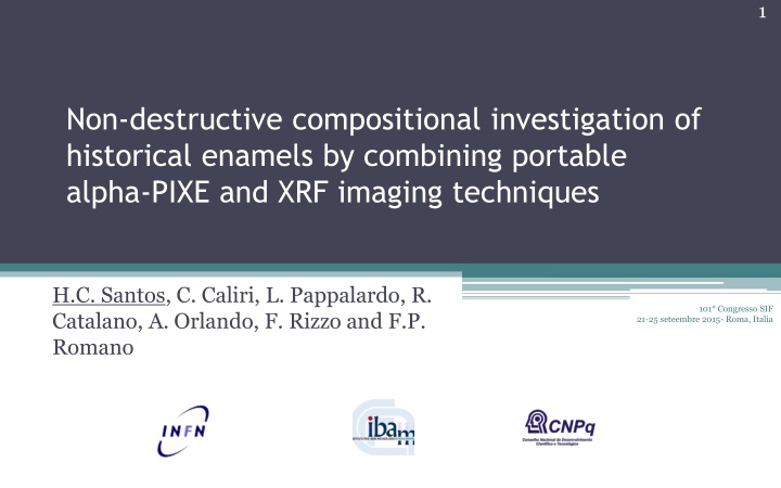 Non-Destructive Investigation of Historical Enamels Using Portable Alpha-PIXE and XRF Techniques