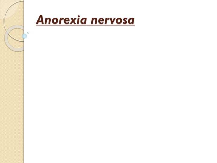 Anorexia Nervosa, Bulimia Nervosa, and Post-Partum Psychiatric Disorders