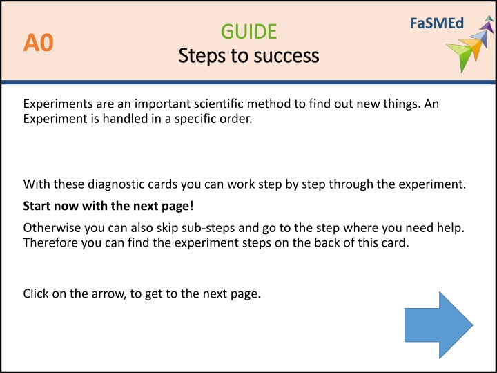 Steps to Success: Conducting Scientific Experiments