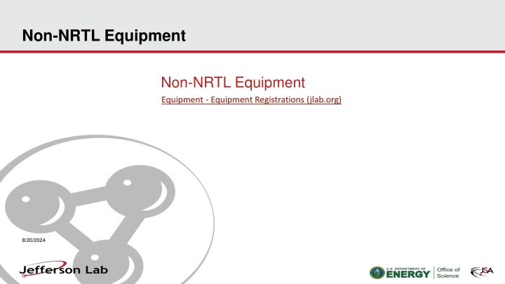 Non-NRTL Equipment Inspection and Certification