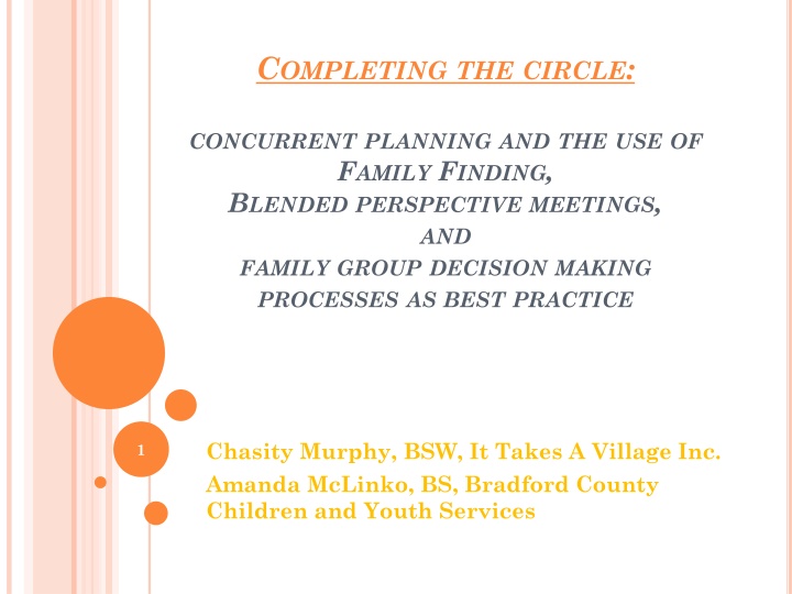 Enhancing Child Welfare Through Concurrent Planning and Family Engagement
