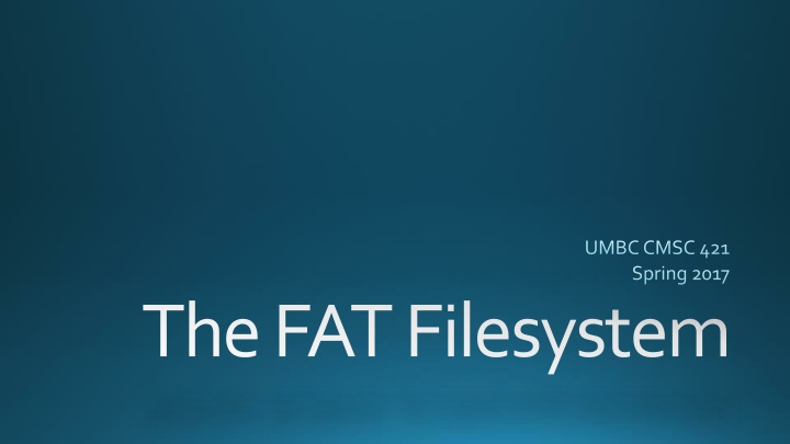 Overview of FAT Filesystem: Definitions, History, and Structures