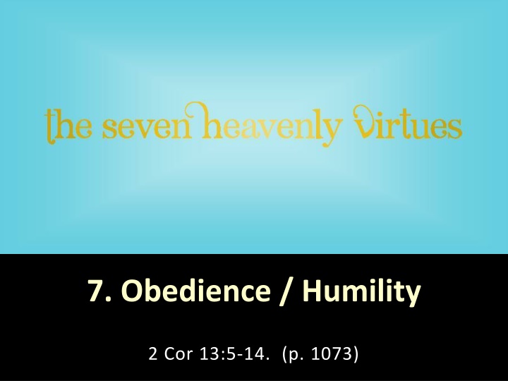 Embracing Obedience and Humility in Daily Life