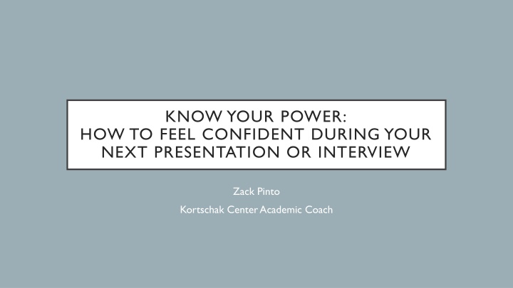Unlock Your Confidence: Tips for Presentations and Interviews