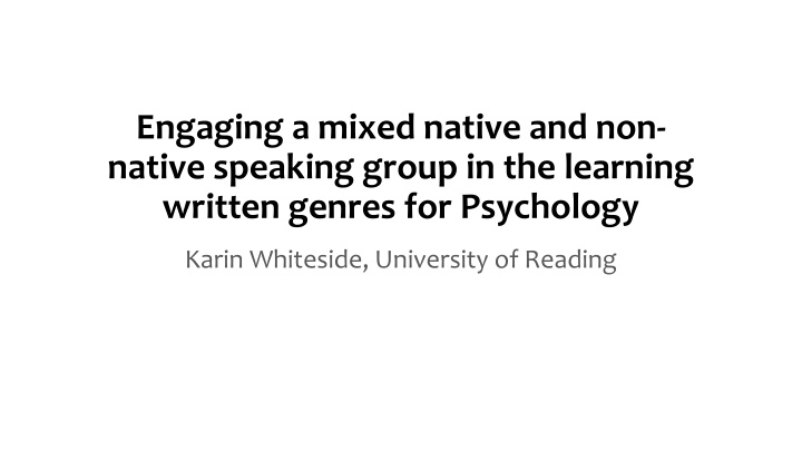 Enhancing Academic Writing Skills for Psychology Students