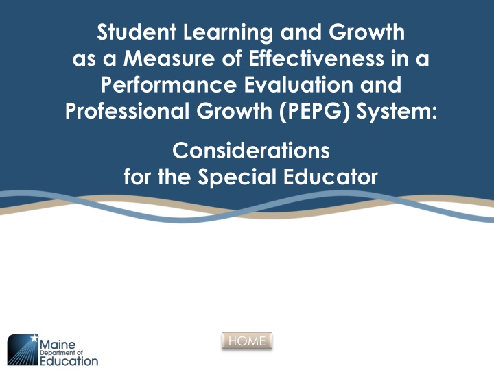 Student Learning and Growth in Performance Evaluation for Special Educators