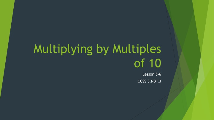 Mastering Multiplication by Multiples of 10