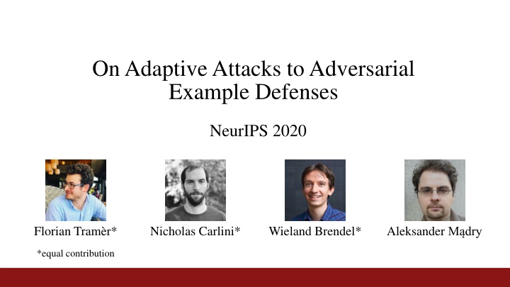 Evaluating Adaptive Attacks on Adversarial Example Defenses