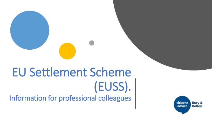 The EU Settlement Scheme for European Nationals in the UK