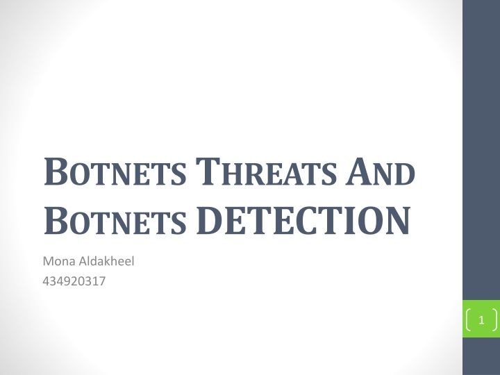 Botnets: Threats, Detection, and Control Techniques