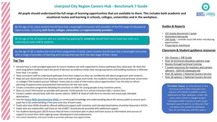 Comprehensive Guide to Supporting Student Career Pathways in Liverpool City Region