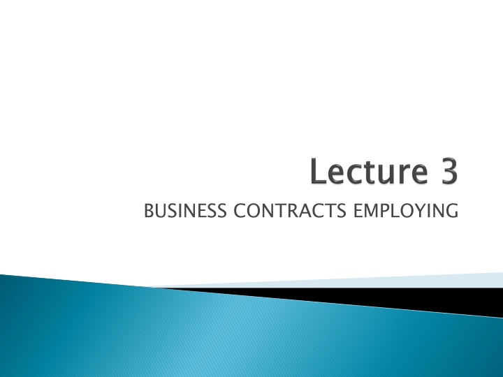 Employment Contracts and Rights in Business