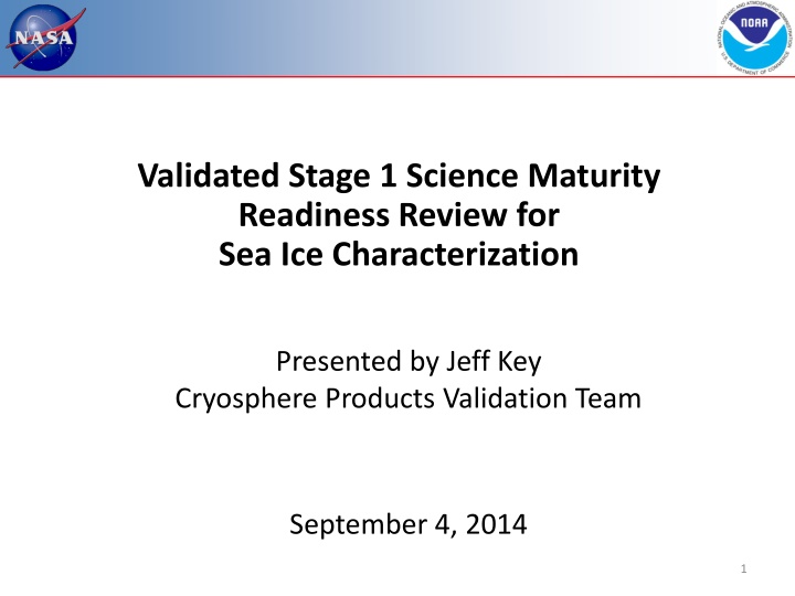 Overview of Sea Ice Characterization and Validation Process
