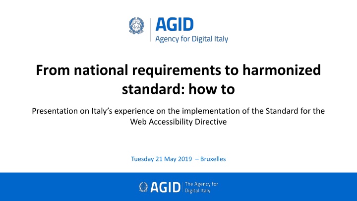 Italy's Experience with Web Accessibility Directive Implementation