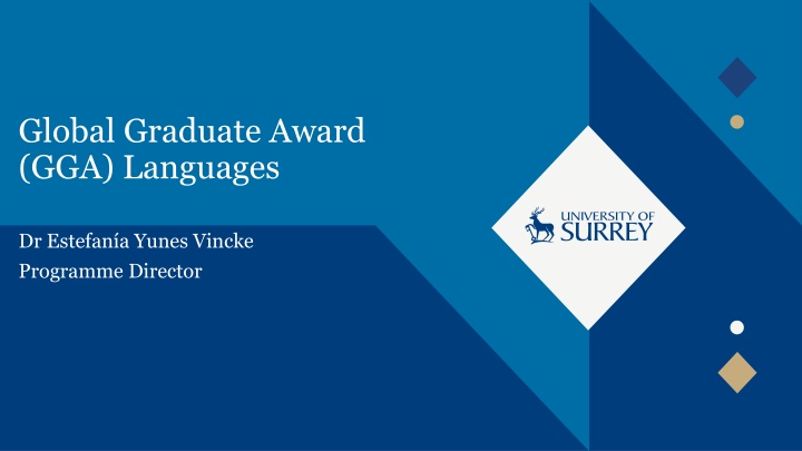 Global Graduate Award in Languages at University of Surrey