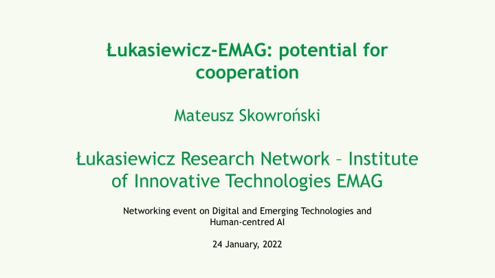 Exploring the Potential of ukasiewicz-EMAG: A Hub for AI and Emerging Technologies