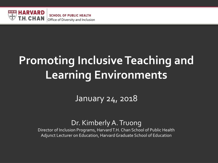 Challenges and Strategies for Promoting Inclusive Teaching and Learning Environments in Higher Education