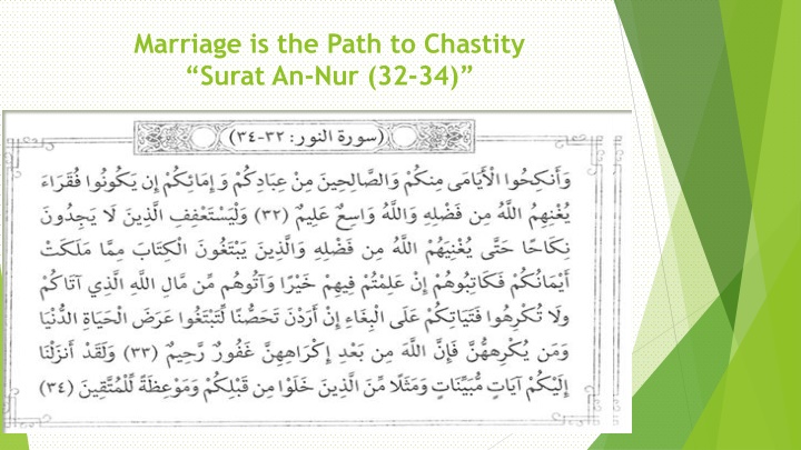 Guidance on Marriage and Chastity in Islam