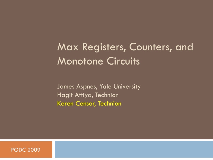 Advancements in Counting Algorithms for Multiprocessing Systems