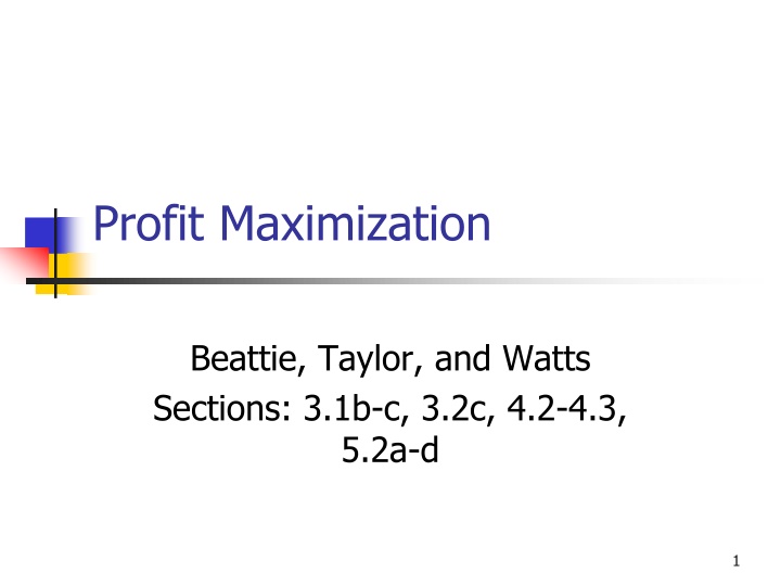 Profit Maximization and Revenue Concepts in Economics