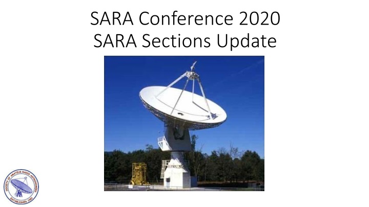 SARA Conference 2020 Sections Update and Initiatives