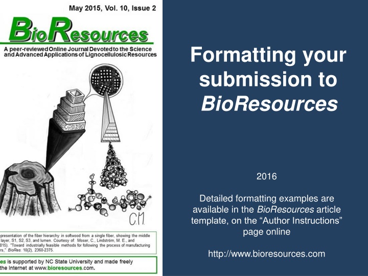 Formatting Your BioResources Submission for Better Results
