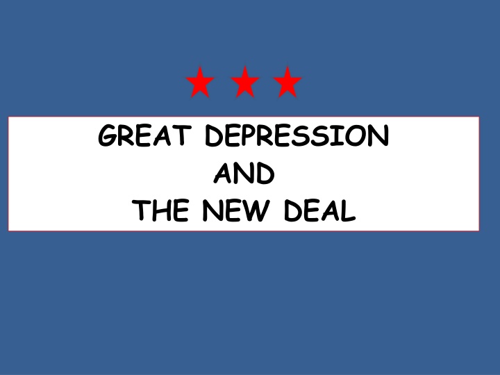 The Great Depression and The New Deal: Causes, Impact, and Solutions