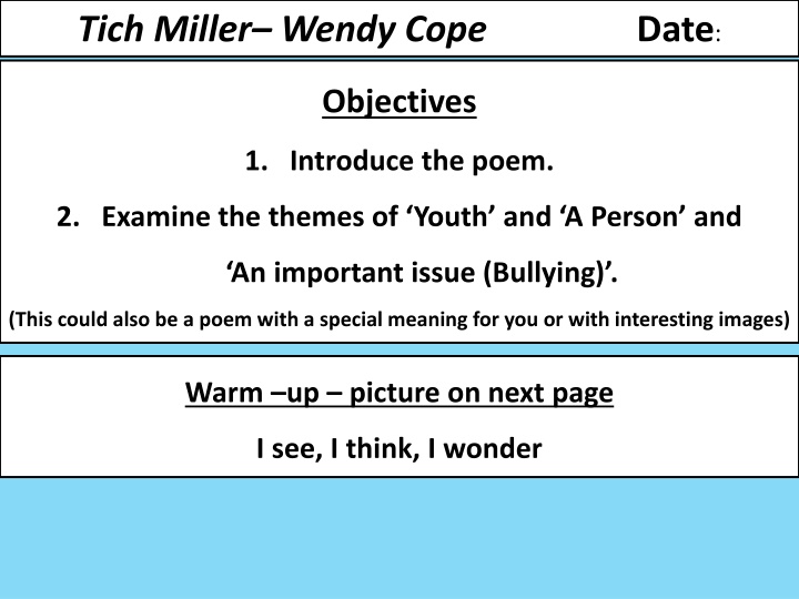 Youth and Bullying Through 