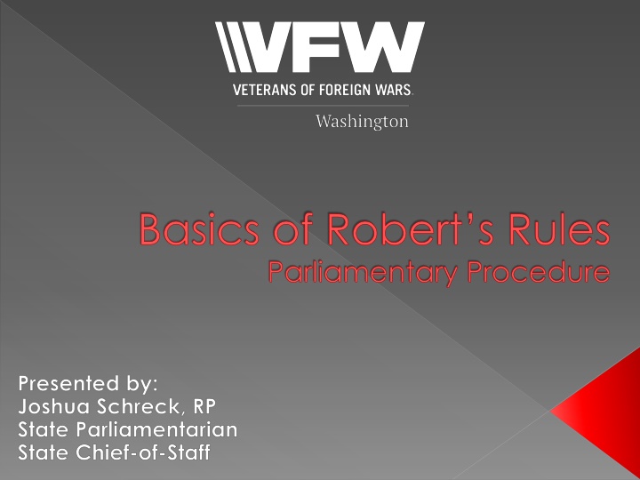 Roberts Rules of Parliamentary Procedure