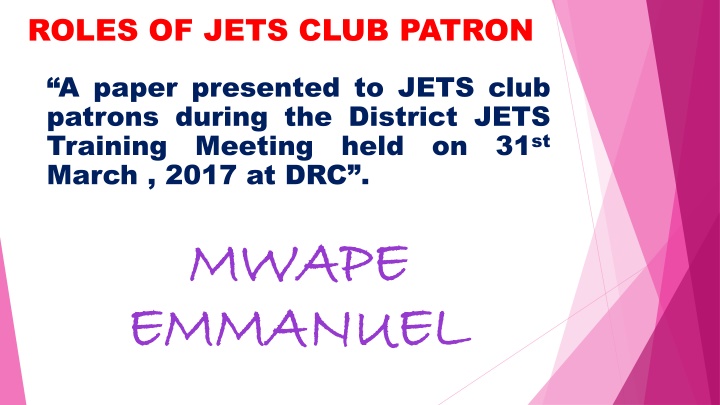 Roles of JETS Club Patron: Duties and Responsibilities Explained
