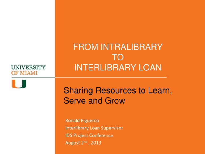 Enhancing Resource Sharing in Libraries