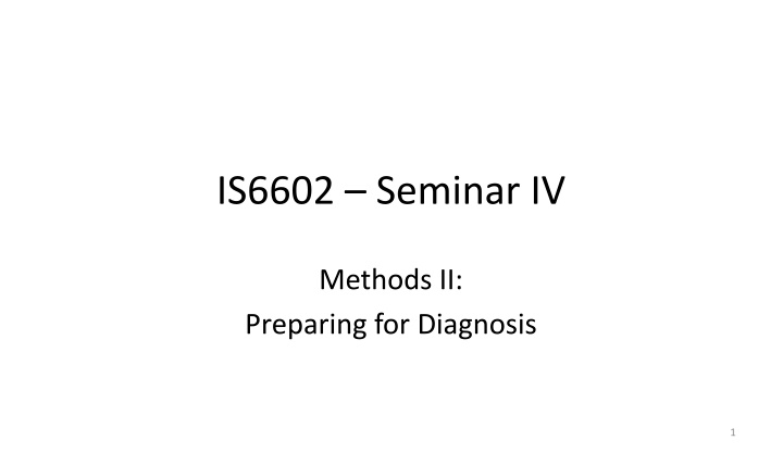 Diagnosis in Action Research for Business Management