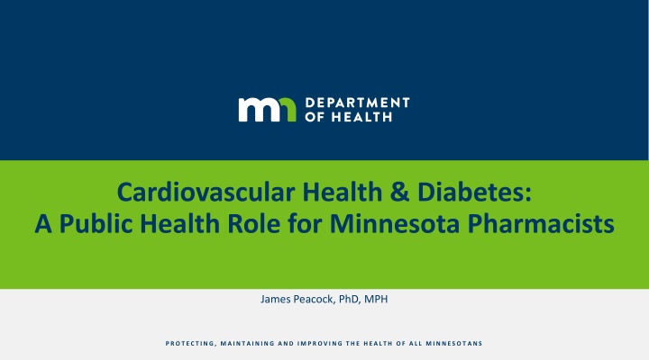 Role of Minnesota Pharmacists in Addressing Cardiovascular Health and Diabetes