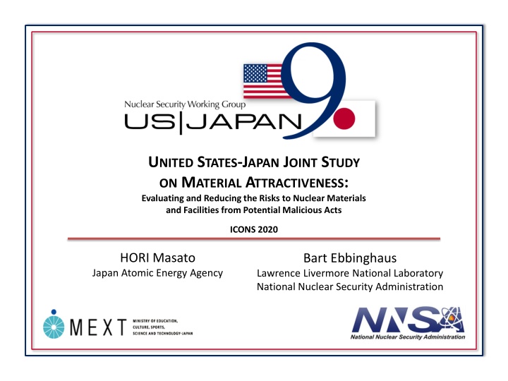 United States-Japan Joint Study on Material Attractiveness
