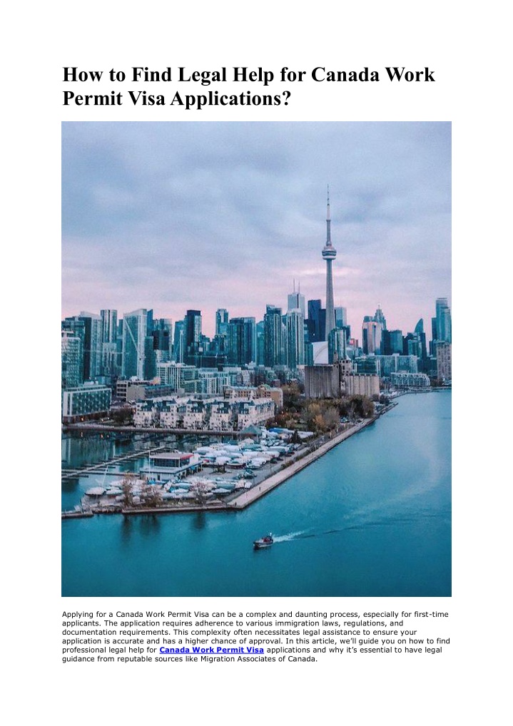 how to find legal help for canada work permit n.w