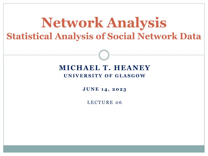 Exponential Random Graph Models (ERGMs) in Social Network Analysis