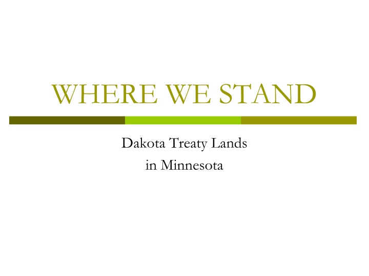 University Land Grants and Dakota Treaty Lands in Minnesota