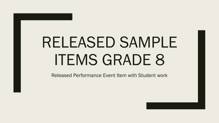 8th Grade Mathematics Performance Events Analysis