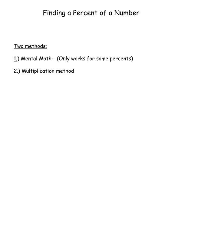 Mastering Percentage Calculations: Mental Math Tricks and Multiplication Methods
