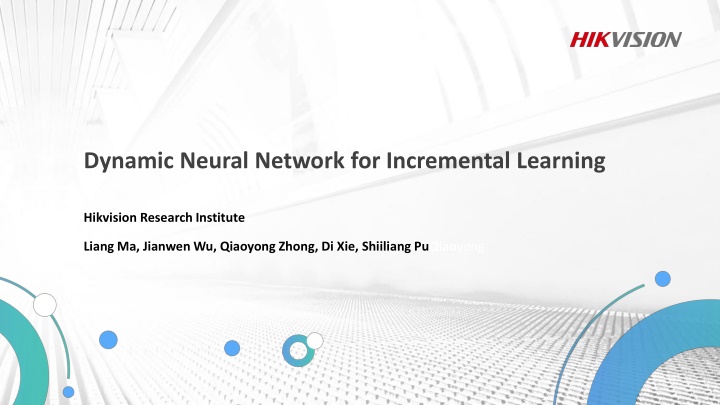 Dynamic Neural Network for Incremental Learning: Solution and Techniques