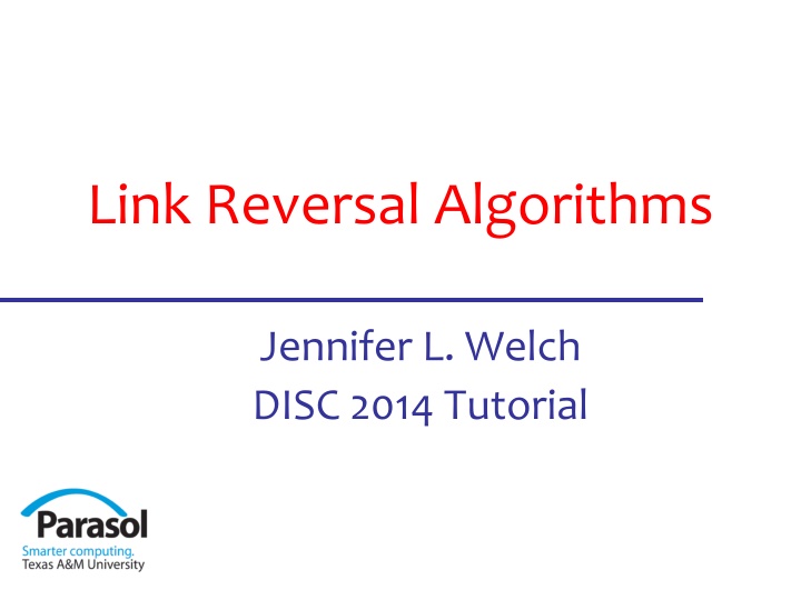 Link Reversal Algorithms in Distributed Systems